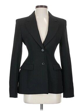 Zara viral black hourglass blazer XS fitted cinched waist blazer 8805/797/800
